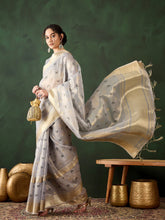 Womens Fashion Ethnic Grey Color Sarees-MLSHWSA1474GRY0ONE